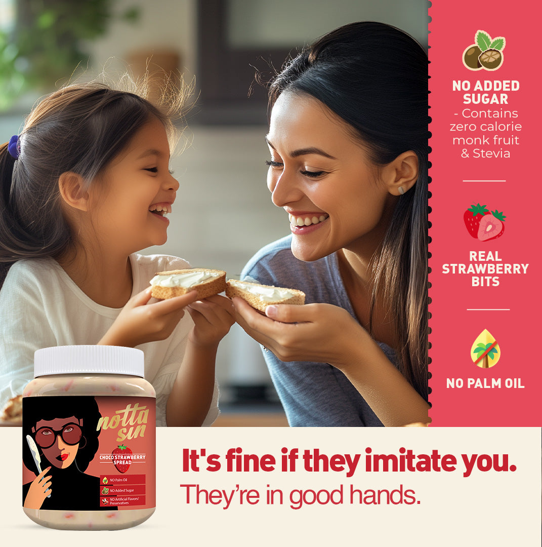 Choco Strawberry Spread - 250G (Berry bliss in a white chocolate kiss — Sugar not invited)