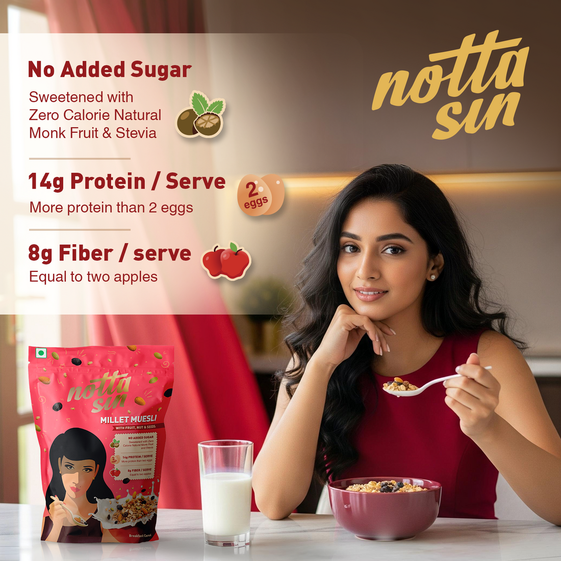 Millet Muesli Fruit, Nut & Seeds - 300g