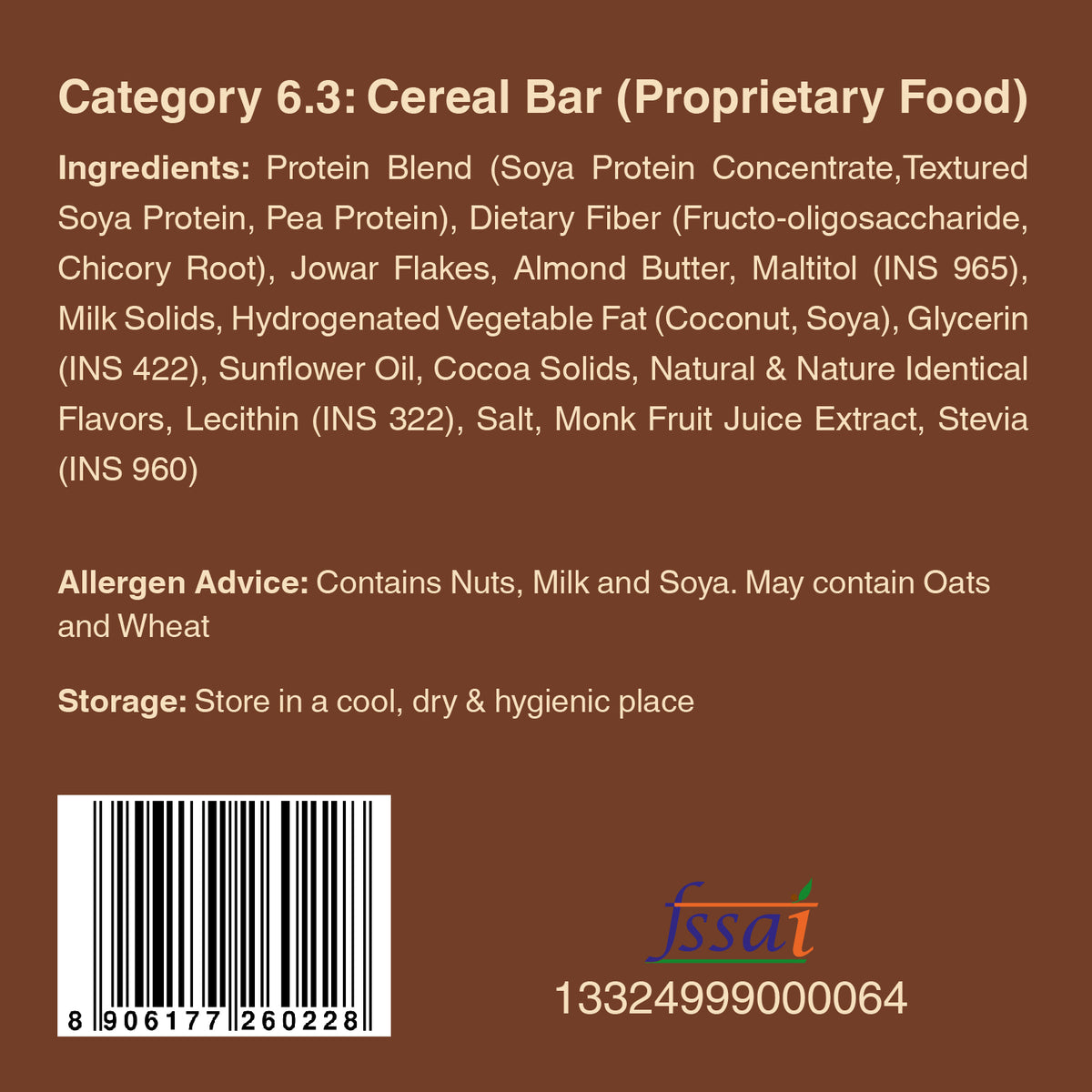 Choco Almond Fudge Bar | Box of 8